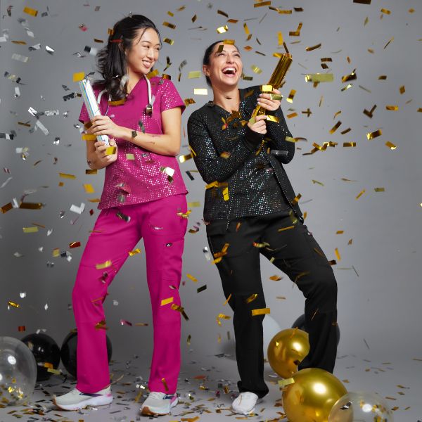 Shimmer & Shine Scrubs: Elevate Your Shift with Style and Performance